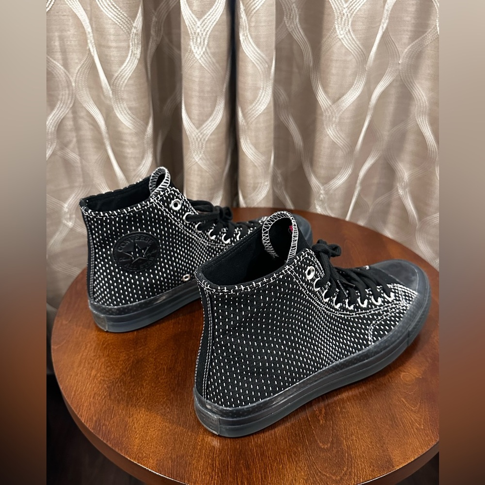 Converse Chuck 70 High Top Jacquard Black/White-Cool Grey Unisex Sneaker - Picture 4 of 13